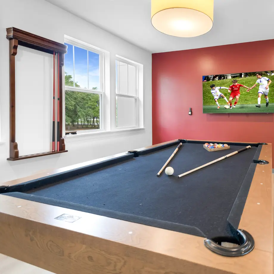 a pool table