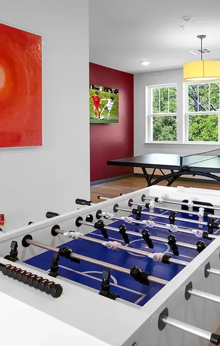a foosball table